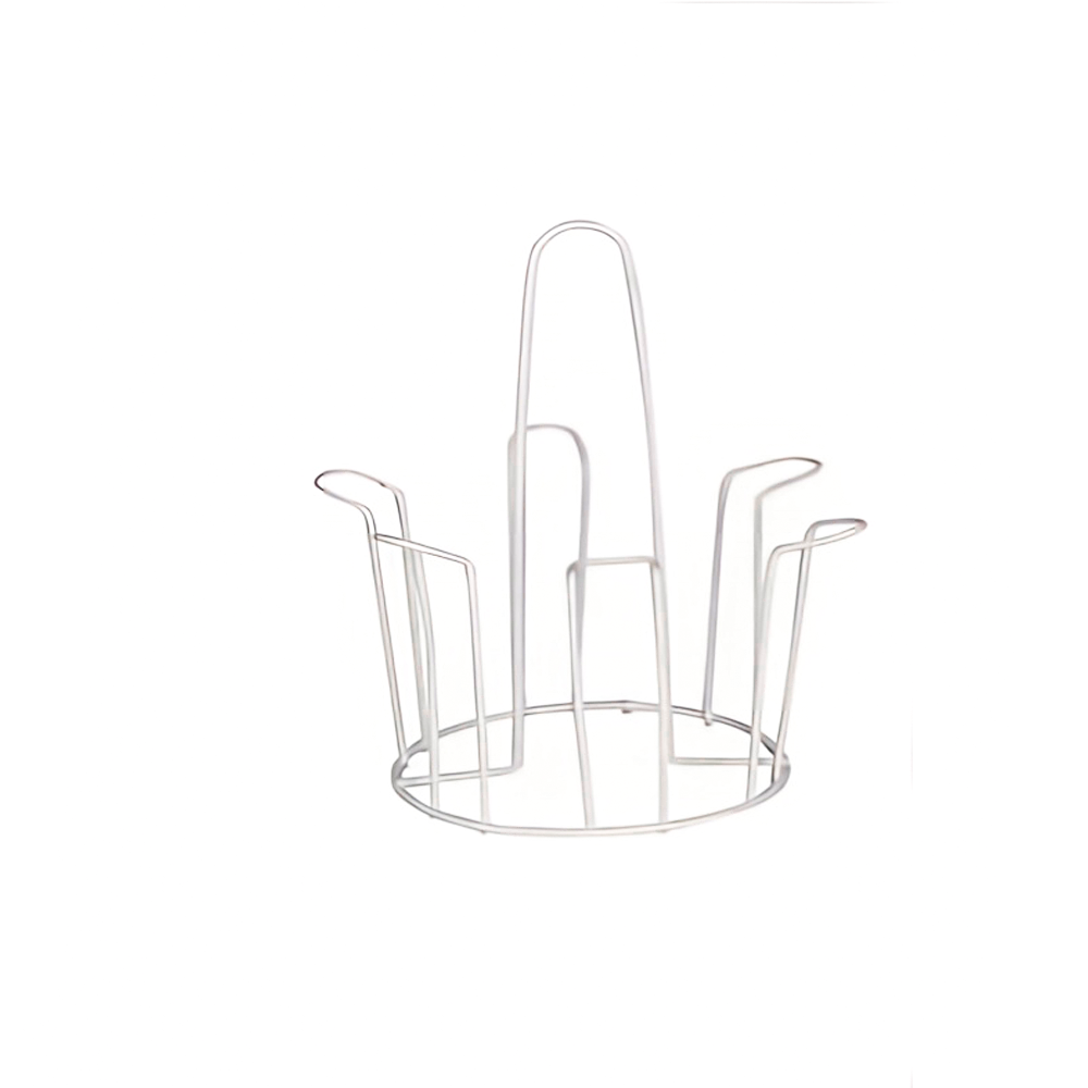 round-countertop-cup-holder-white-static-coating جالیوانی گرد رومیزی سفید با پوشش رنگ استاتیک مناسب نگهداری لیوان، ماگ و فنجان روی کانتر آشپزخانه